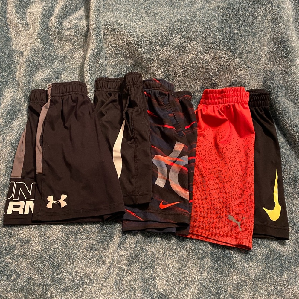 5 pair boys name brand shorts
